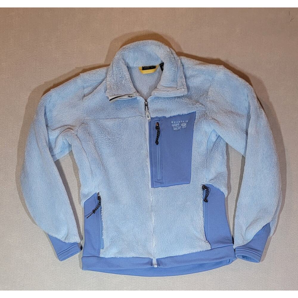 Mountain Hardwear Light Blue High Loft Monkey Fleece Jacket Medium M